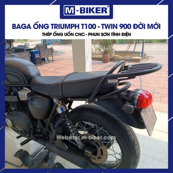 Baga sau Triumph T100 T120 Twin900 kèm tay dắt đời sau 2017