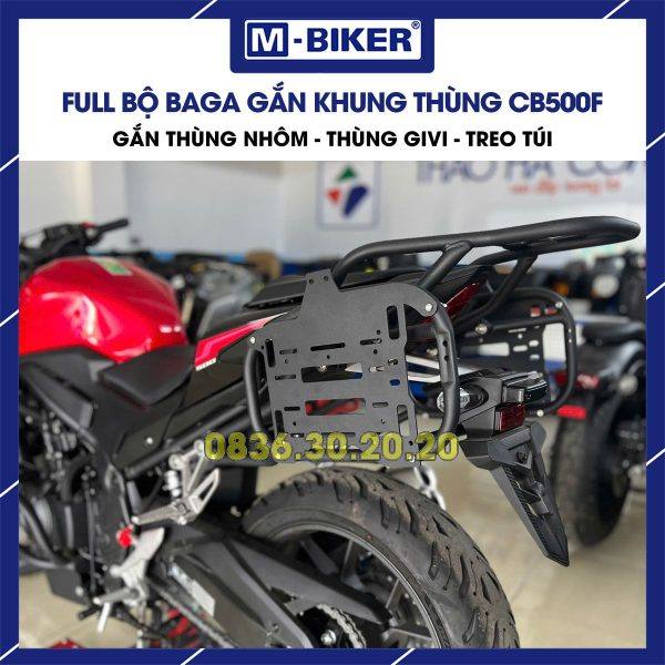 Baga gắn khung thùng CB500F phun sơn tĩnh điện