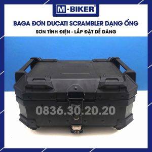 Thùng nhôm 22L chữ M MBiker gắn sau xe máy