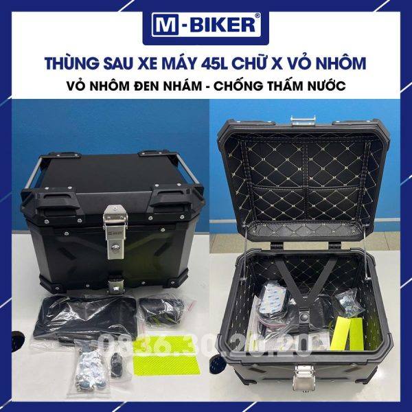 Thùng sau xe máy 45L M-Biker