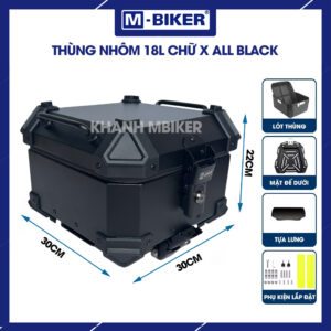 Thùng nhôm 18L gắn sau xe máy