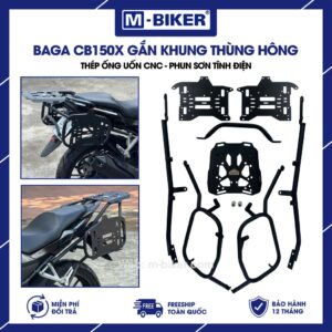 Baga CB150X gắn khung thùng hông