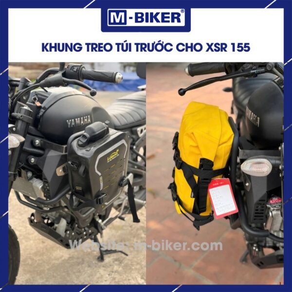 Khung treo túi XSR155 phía trước gắn cùng chống đổ mẫu 2