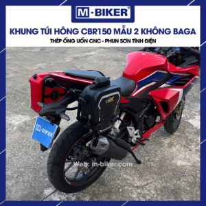 Khung túi hông CBR150 mẫu 2 không baga 3 Khung túi hông CBR150 mẫu 2 không baga