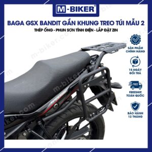[M-Biker] Khung treo túi GSX Bandit mẫu vuông chất liệu thép, gắn chuẩn zin