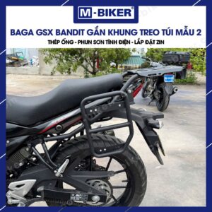 [M-Biker] Khung treo túi GSX Bandit mẫu vuông chất liệu thép, gắn chuẩn zin