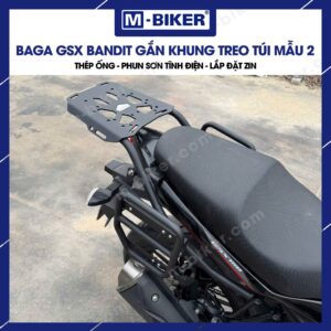 [M-Biker] Khung treo túi GSX Bandit mẫu vuông chất liệu thép, gắn chuẩn zin