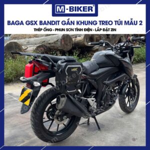 [M-Biker] Khung treo túi GSX Bandit mẫu vuông chất liệu thép, gắn chuẩn zin