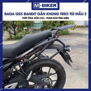 [M-Biker] Baga GSX Bandit gắn khung túi mẫu quả trám chất liệu thép phun sơn tĩnh điện