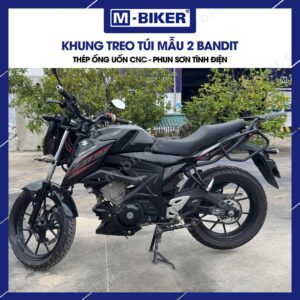 [M-Biker] Baga GSX Bandit gắn khung túi mẫu quả trám chất liệu thép phun sơn tĩnh điện