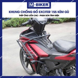 Khung chống đổ EX155 – Bảo vệ toàn diện dàn áo, lốc máy và chân người lái