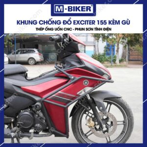 Khung chống đổ EX155 – Bảo vệ toàn diện dàn áo, lốc máy và chân người lái