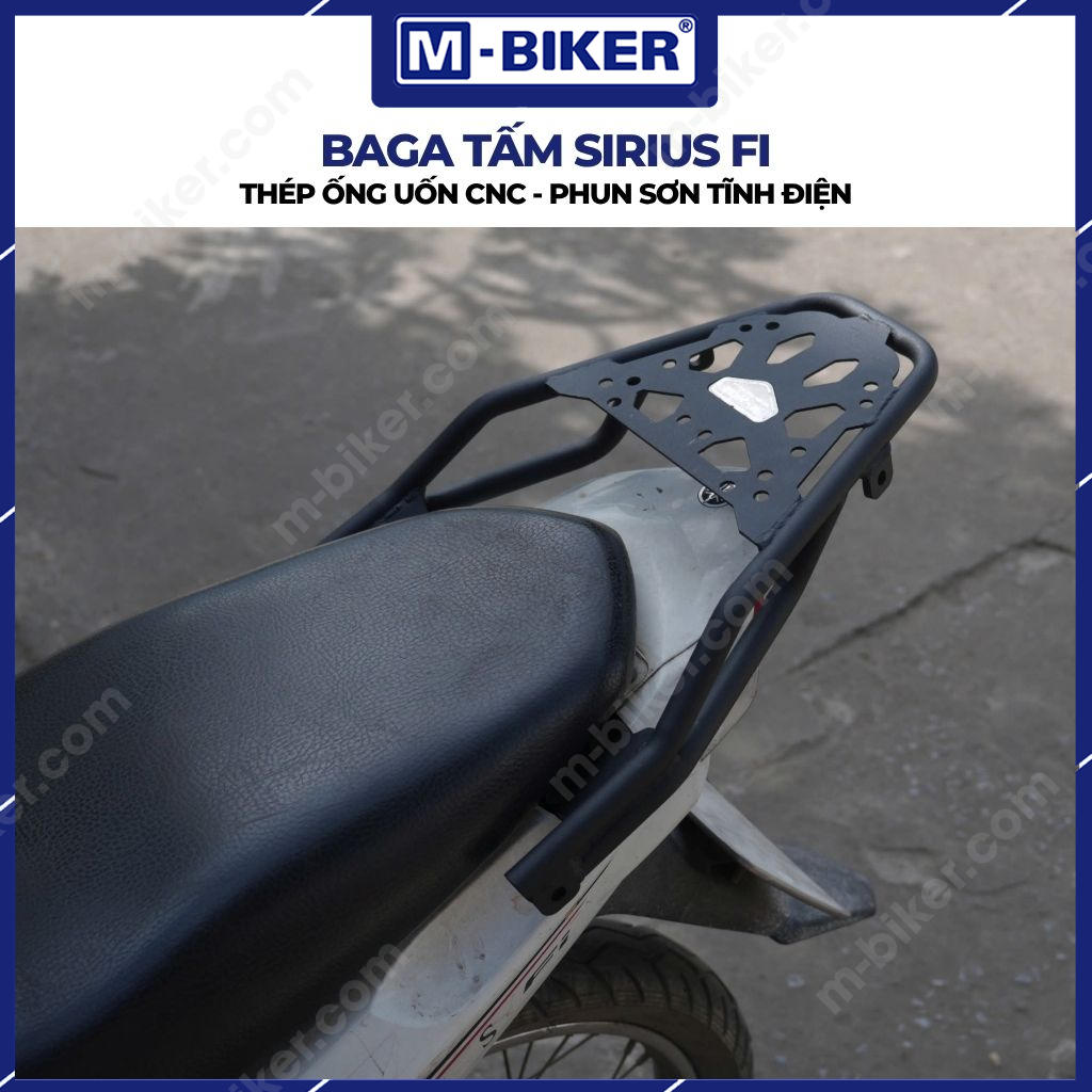 baga-tam-sirius-fi-02 Baga Tấm Sirius Fi M-Biker – Giải Pháp Gắn Thùng Sau Và Chở Hành Lý Tiện Lợi
