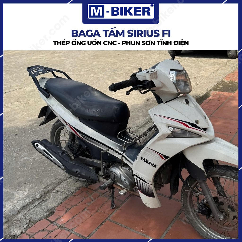 baga-tam-sirius-fi-08 Baga Tấm Sirius Fi M-Biker – Giải Pháp Gắn Thùng Sau Và Chở Hành Lý Tiện Lợi