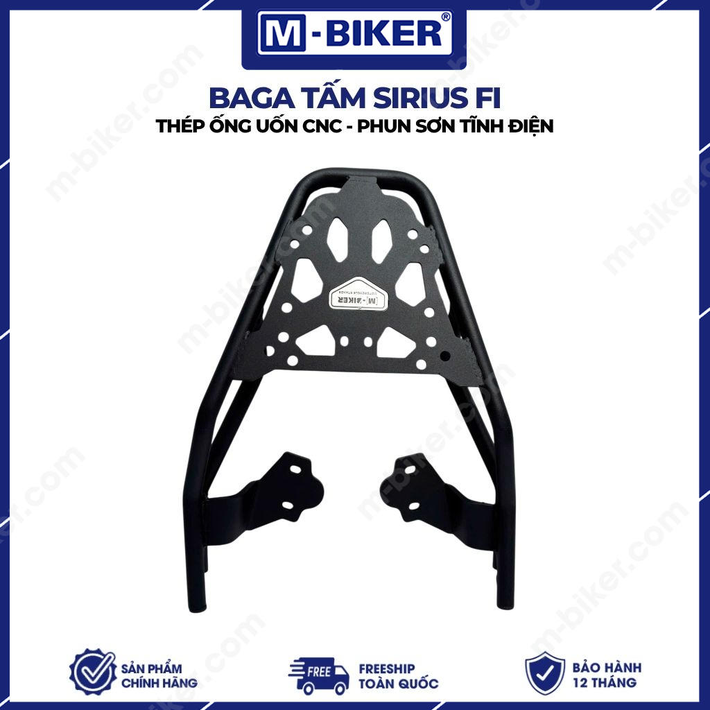 baga-tam-sirius-fi-09 Baga Tấm Sirius Fi M-Biker – Giải Pháp Gắn Thùng Sau Và Chở Hành Lý Tiện Lợi