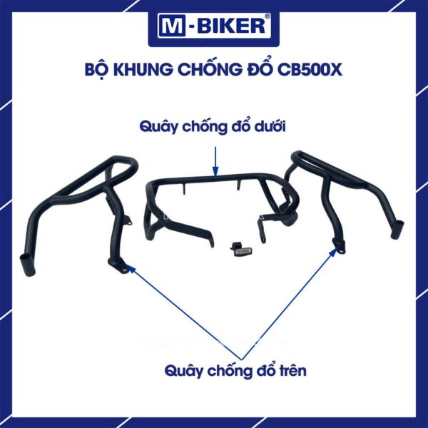 Chống đổ Honda CB500X bảo vệ sườn xe