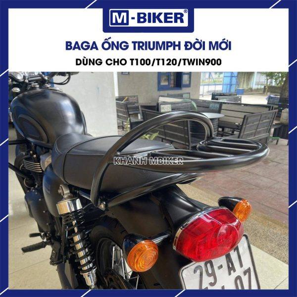 Baga sau Triumph T100 T120 Twin900 kèm tay dắt đời mới