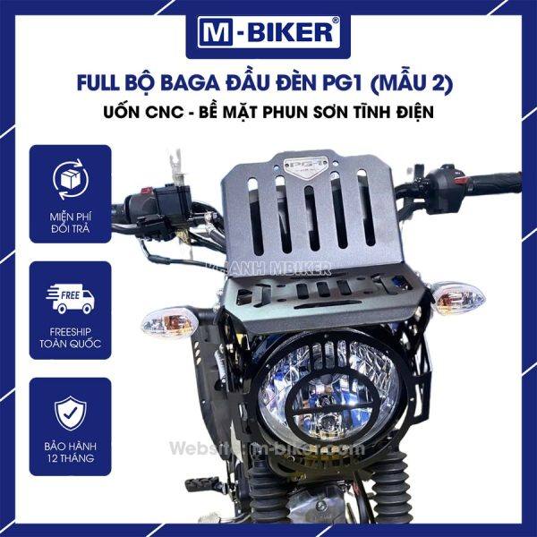 Full bộ baga đầu đèn kiêm bảo vệ đầu đèn Yamaha PG1