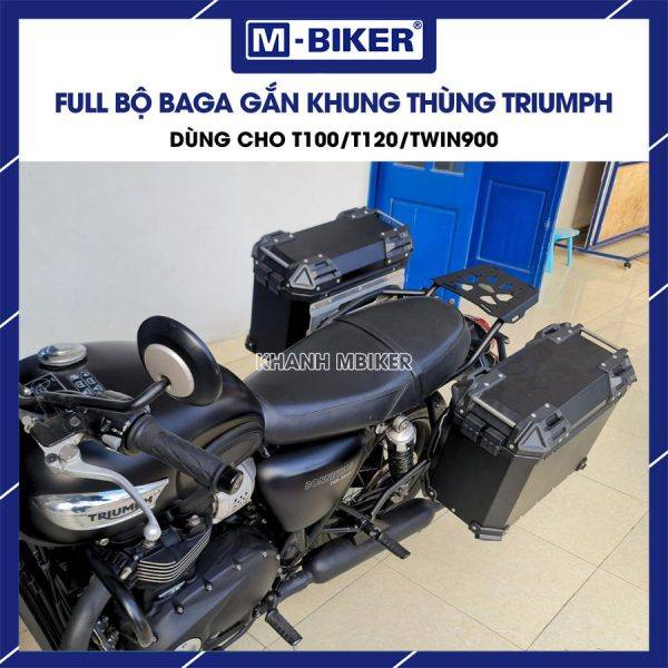 Full bộ baga gắn khung thùng Triumph T100/T120/TWIN