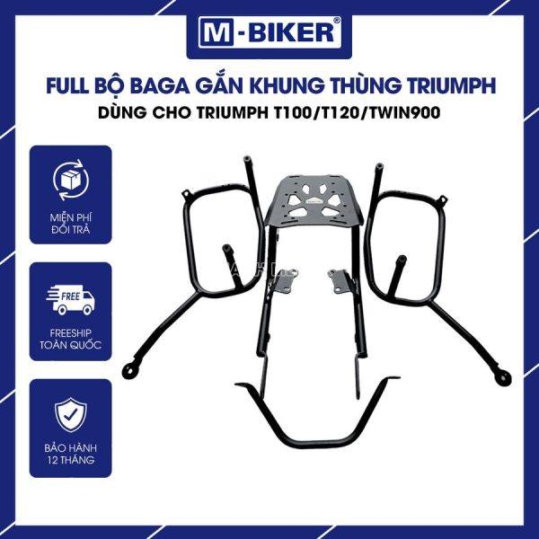 Full bộ baga gắn khung thùng Triumph T100/T120/TWIN