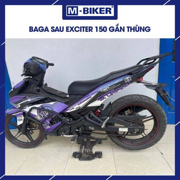 Baga sau Exciter 150 gắn thùng