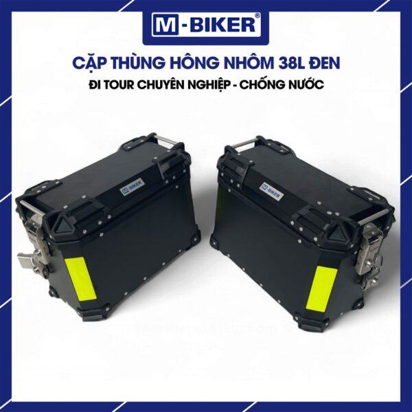 Cặp thùng hông vỏ nhôm 38L chính hãng MBiker