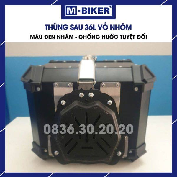 Thùng nhôm 36L chữ X MBiker