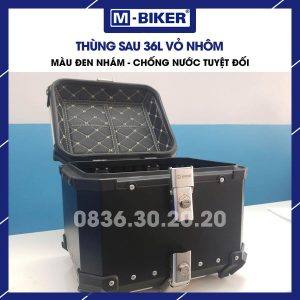 Thùng nhôm 36L chữ X MBiker