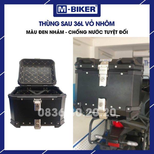 Thùng nhôm 36L chữ X MBiker