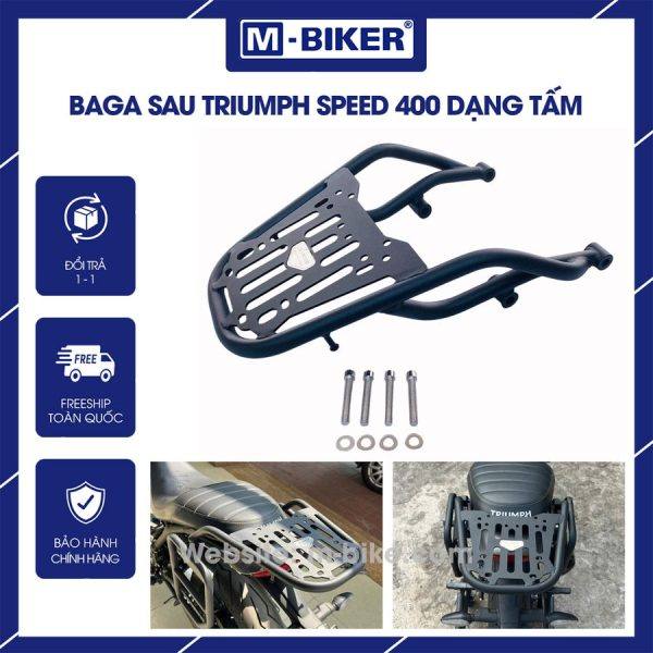 Baga sau Triumph Speed 400 dạng tấm