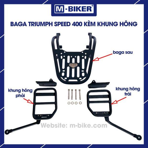 Baga sau Triumph Speed 400 dạng tấm