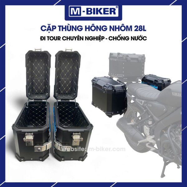 Cặp thùng hông nhôm 28L
