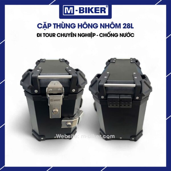Cặp thùng hông nhôm 28L