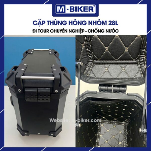 Cặp thùng hông nhôm 28L