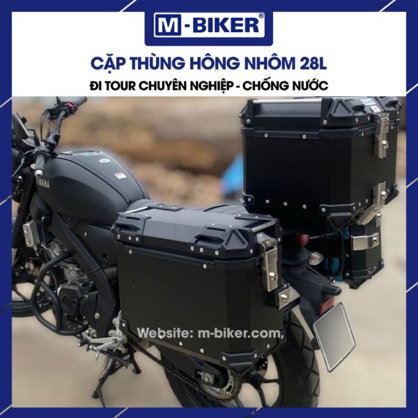 Cặp thùng hông nhôm 28L
