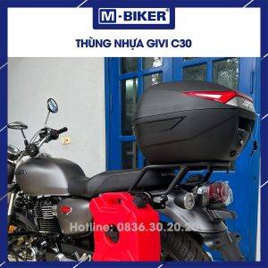 Thùng sau Givi C30N màu đỏ