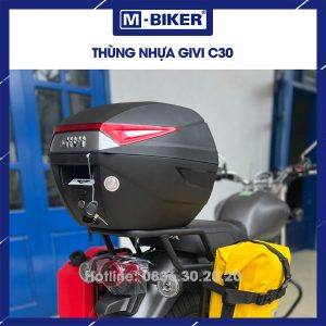 Thùng sau Givi C30N màu đỏ