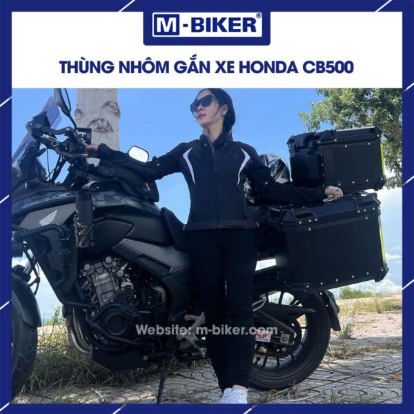 Bộ thùng nhôm CB500X chính hãng MBiker