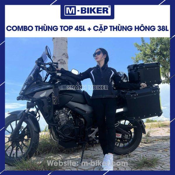 Bộ thùng nhôm CB500X chính hãng MBiker