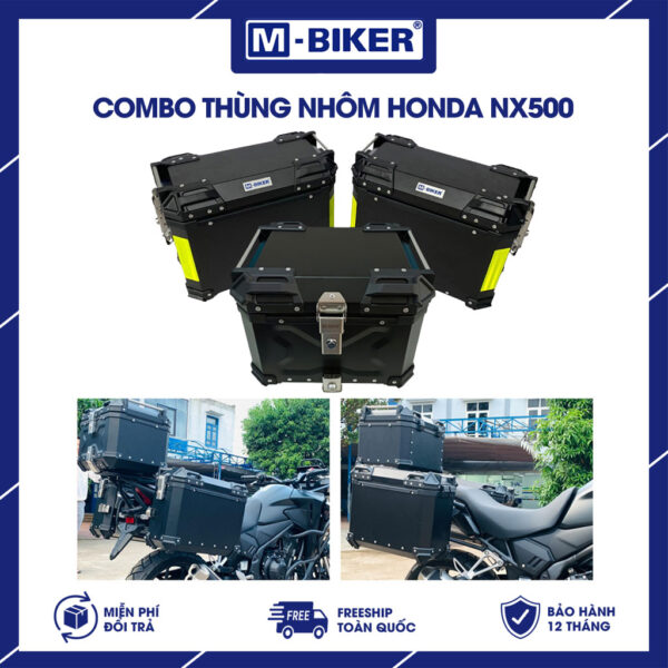 Bộ thùng nhôm NX500 chính hãng MBiker