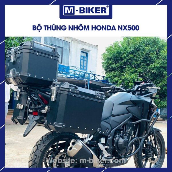 Bộ thùng nhôm NX500 chính hãng MBiker