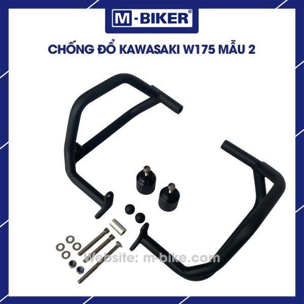 Khung chống đổ Kawasaki W175 mẫu 2 sơn tĩnh điện