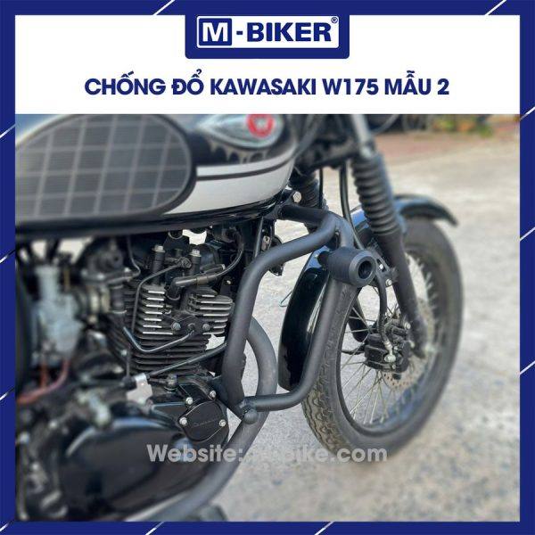 Khung chống đổ Kawasaki W175 mẫu 2 sơn tĩnh điện