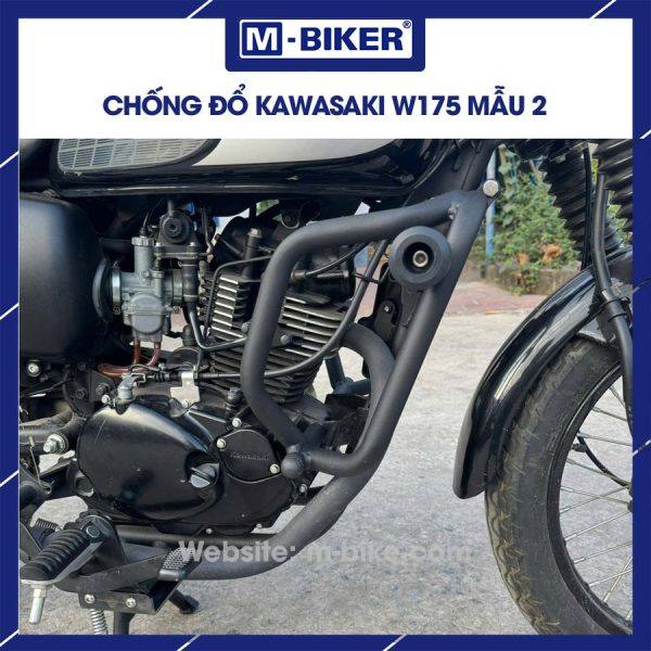 Khung chống đổ Kawasaki W175 mẫu 2 sơn tĩnh điện