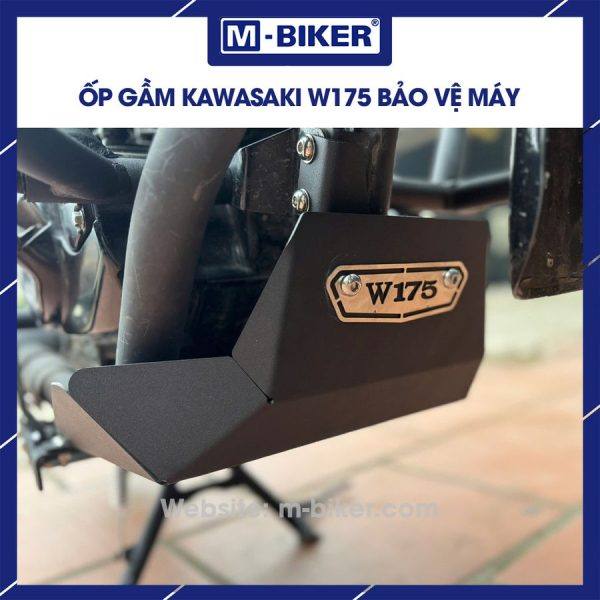 Ốp bảo vệ gầm Kawasaki W175 phun sơn tĩnh điện