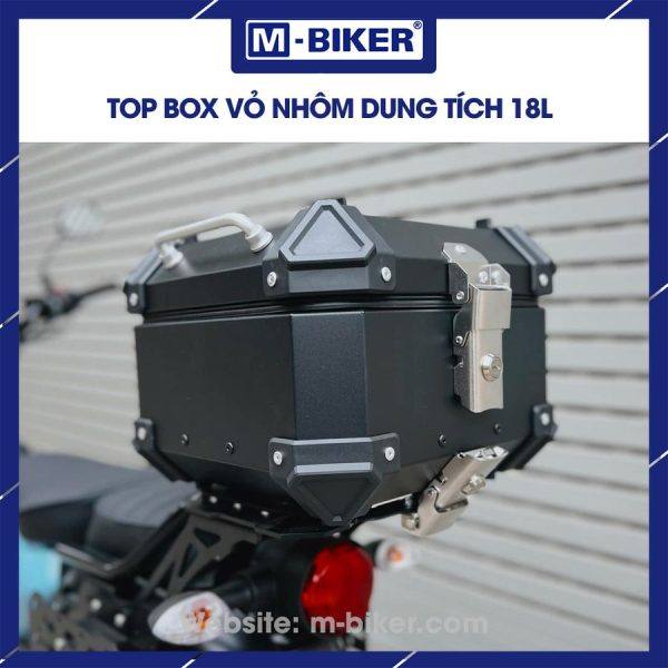 Thùng nhôm 18L gắn sau xe máy