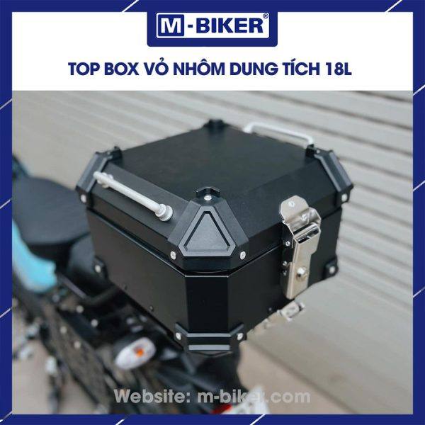 Thùng nhôm 18L gắn sau xe máy