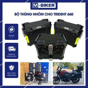 Bộ thùng nhôm Trident 660 chính hãng MBiker