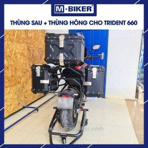 Bộ thùng nhôm Trident 660 chính hãng MBiker