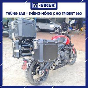 Bộ thùng nhôm Trident 660 chính hãng MBiker